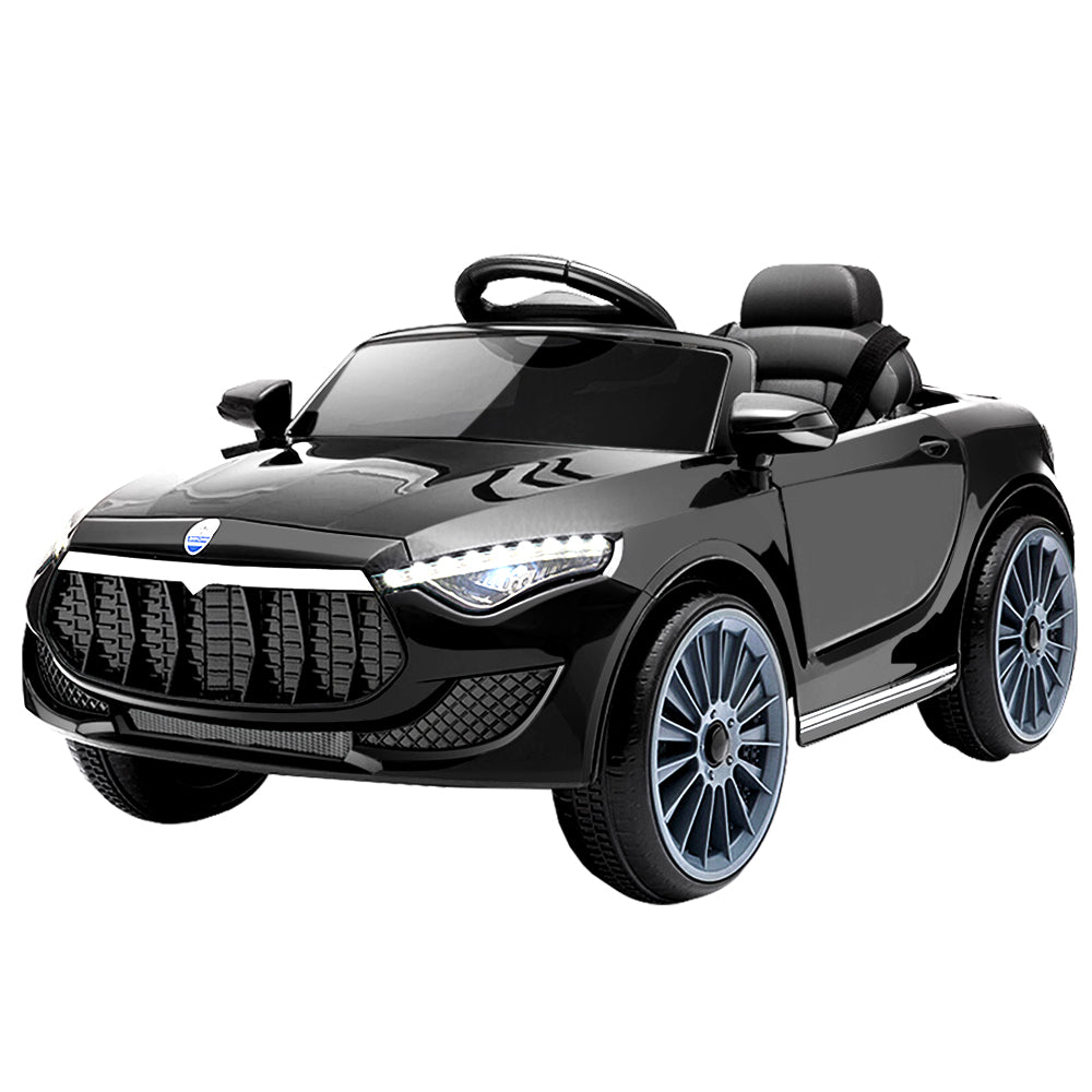 Rigo Kids Ride On Car Electric Toys 12V Battery Remote Control Black MP3 LED - MarKay Outdoors