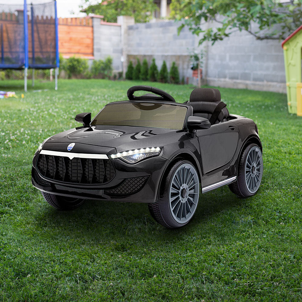 Rigo Kids Ride On Car Electric Toys 12V Battery Remote Control Black MP3 LED - MarKay Outdoors