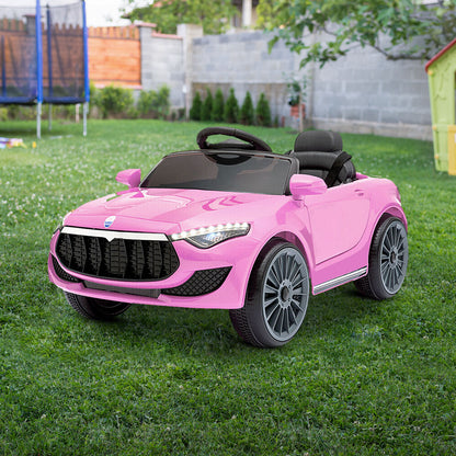 Rigo Kids Ride On Car Battery Electric Toy Remote Control Pink Cars Dual Motor - MarKay Outdoors