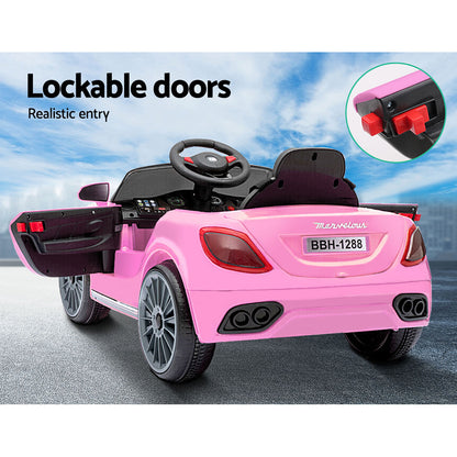 Rigo Kids Ride On Car Battery Electric Toy Remote Control Pink Cars Dual Motor - MarKay Outdoors