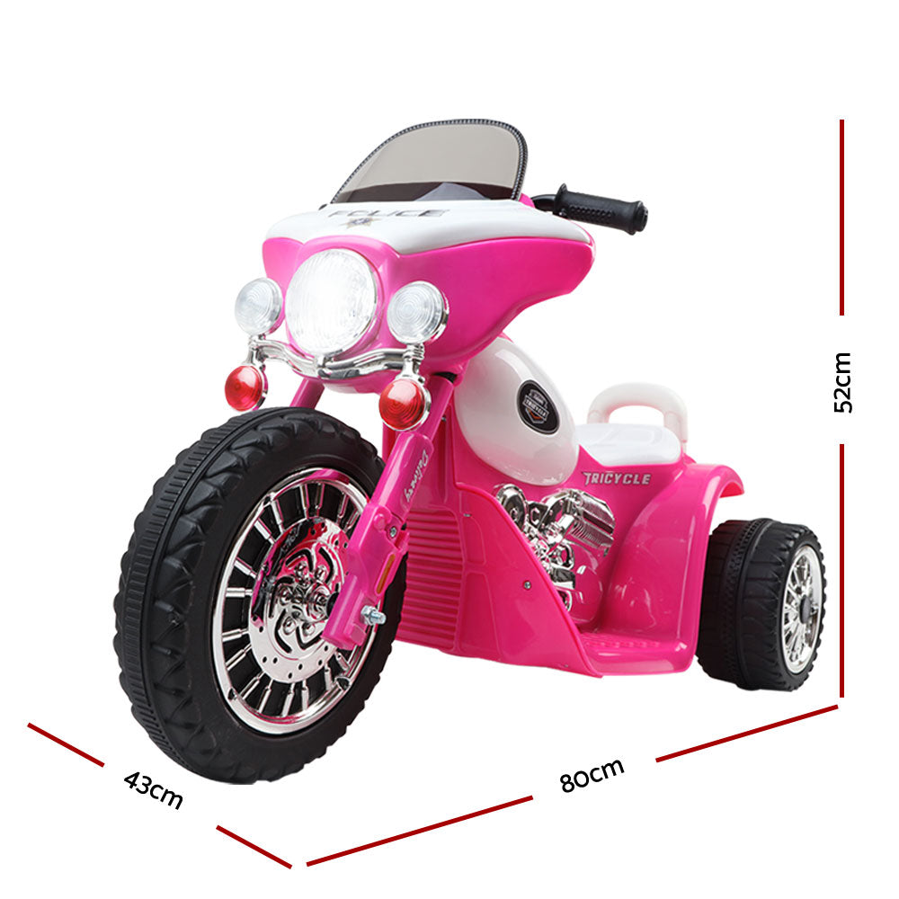 Rigo Kids Ride On Motorcycle Motorbike Car Harley Style Electric Toy Police Bike - MarKay Outdoors