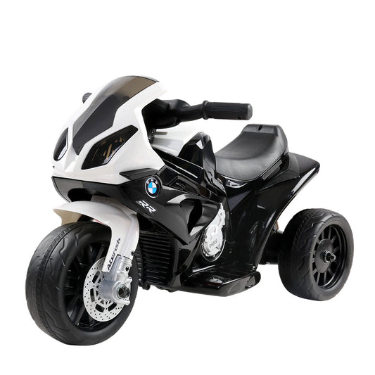 Kids Ride On Motorbike BMW Licensed S1000RR Motorcycle Car Black - MarKay Outdoors