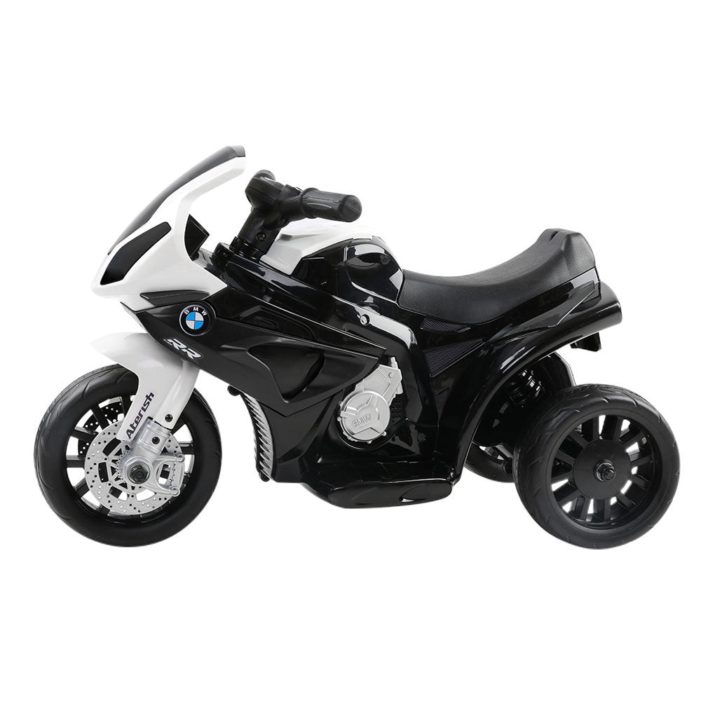 Kids Ride On Motorbike BMW Licensed S1000RR Motorcycle Car Black - MarKay Outdoors