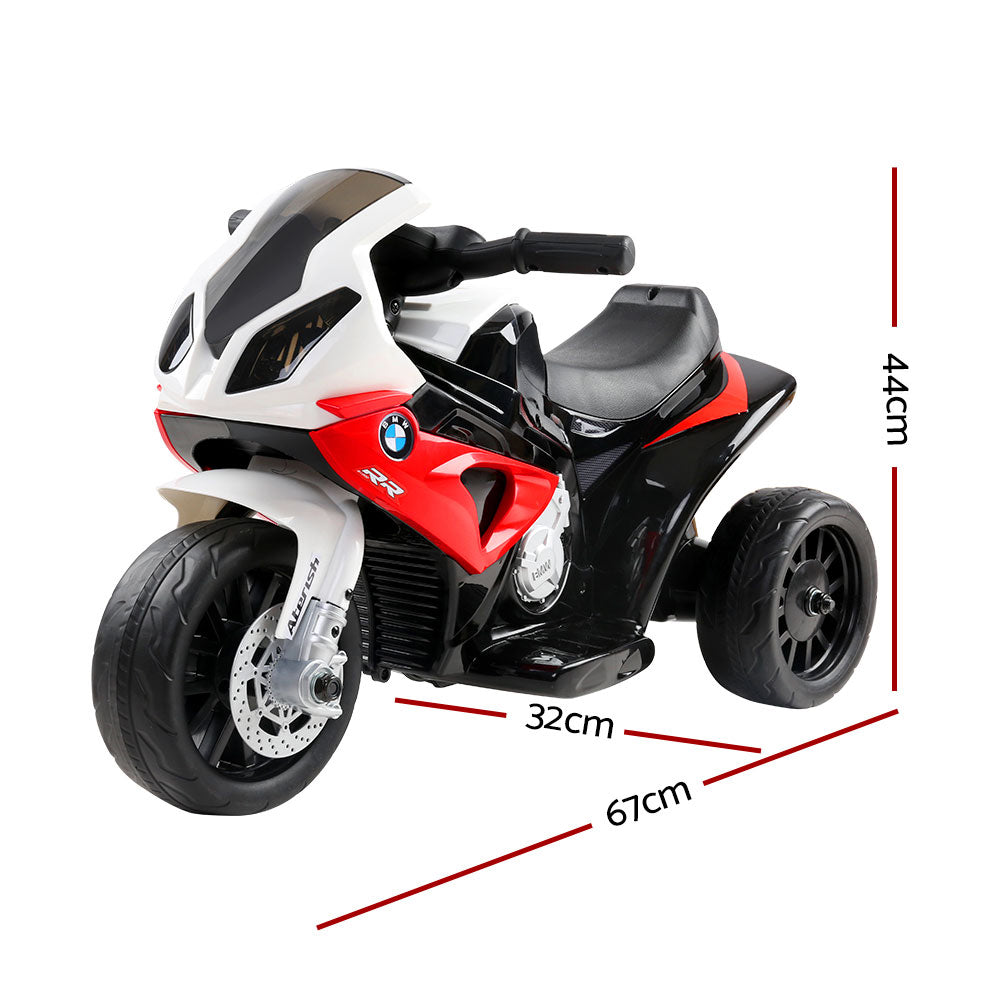 Kids Ride On Motorbike BMW Licensed S1000RR Motorcycle Car Red - MarKay Outdoors