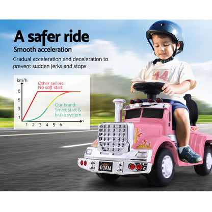 Ride On Cars Kids Electric Toys Car Battery Truck Childrens Motorbike Toy Rigo Pink - MarKay Outdoors