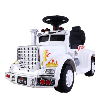 Ride On Cars Kids Electric Toys Car Battery Truck Childrens Motorbike Toy Rigo White - MarKay Outdoors