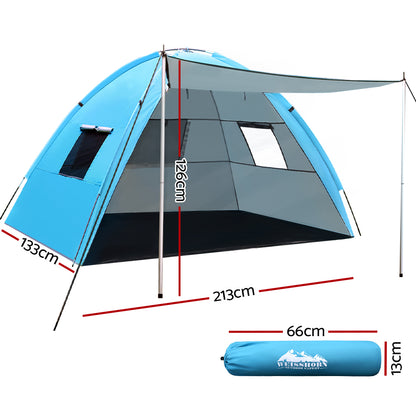 Weisshorn Camping Tent Beach Tents Hiking Sun Shade Shelter Fishing 2-4 Person - MarKay Outdoors