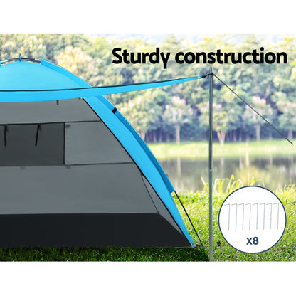 Weisshorn Camping Tent Beach Tents Hiking Sun Shade Shelter Fishing 2-4 Person - MarKay Outdoors