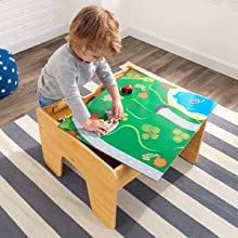 2-in-1 Activity Table with Board for kids 64 x 60 x 40 cm - MarKay Outdoors