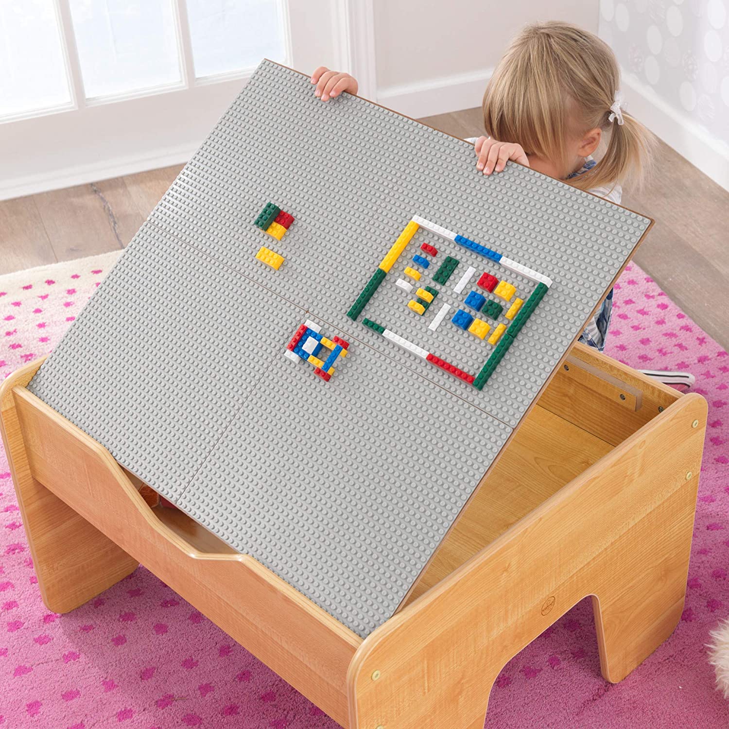 2-in-1 Activity Table with Board for kids 64 x 60 x 40 cm - MarKay Outdoors