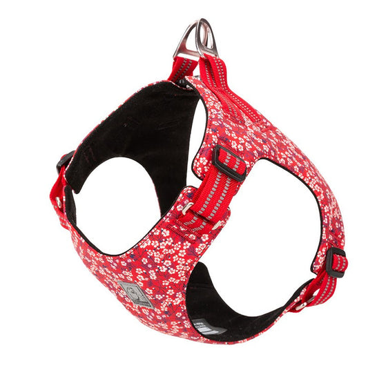 Floral Doggy Harness Red S - MarKay Outdoors