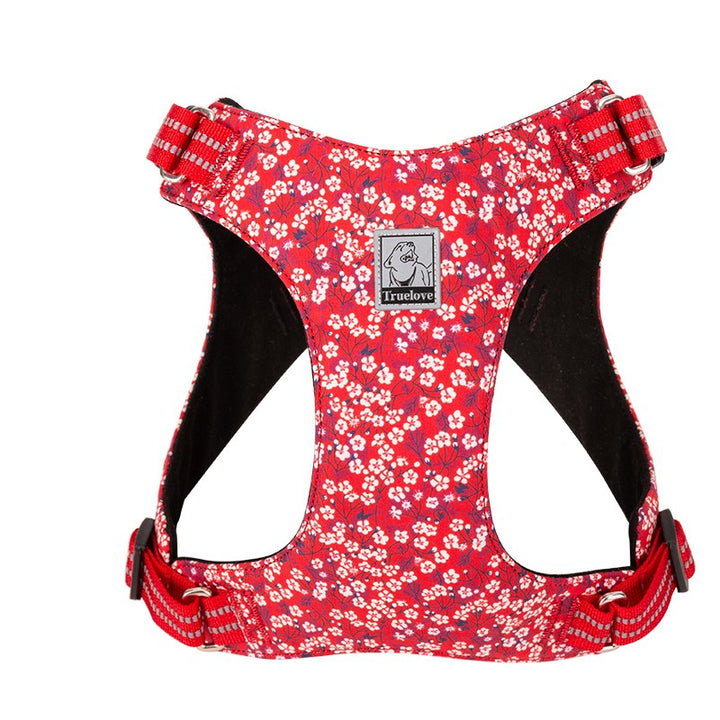 Floral Doggy Harness Red S - MarKay Outdoors