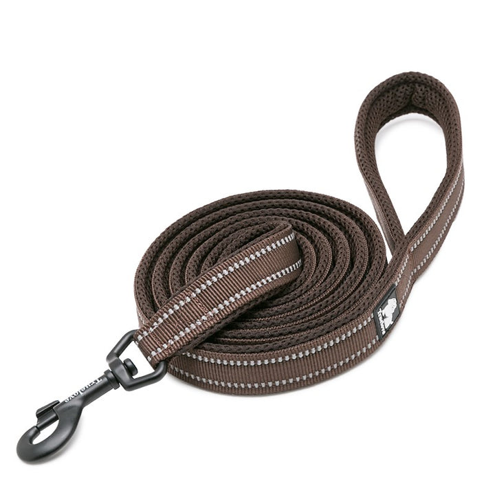 Reflective Pet Leash 2 meters Brown M - MarKay Outdoors