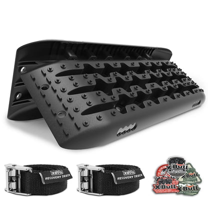 X-BULL KIT1 Recovery track Board Traction Sand trucks strap mounting 4x4 Sand Snow Car BALCK - MarKay Outdoors