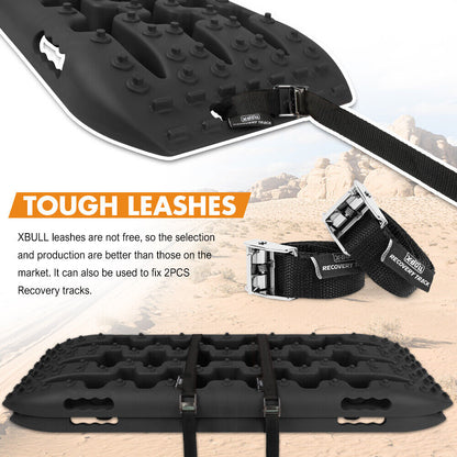 X-BULL KIT1 Recovery track Board Traction Sand trucks strap mounting 4x4 Sand Snow Car BALCK - MarKay Outdoors