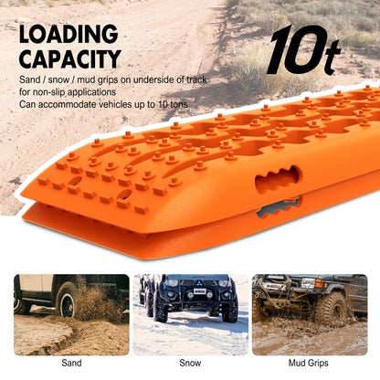 X-BULL KIT1 Recovery track Board Traction Sand trucks strap mounting 4x4 Sand Snow Car ORANGE - MarKay Outdoors