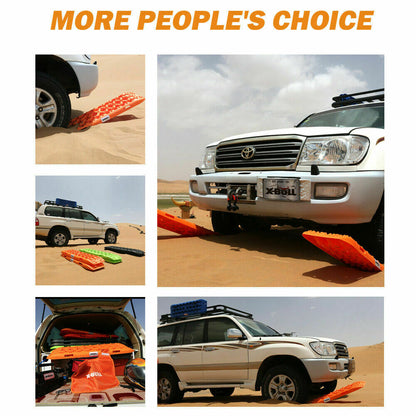 X-BULL KIT1 Recovery track Board Traction Sand trucks strap mounting 4x4 Sand Snow Car ORANGE - MarKay Outdoors