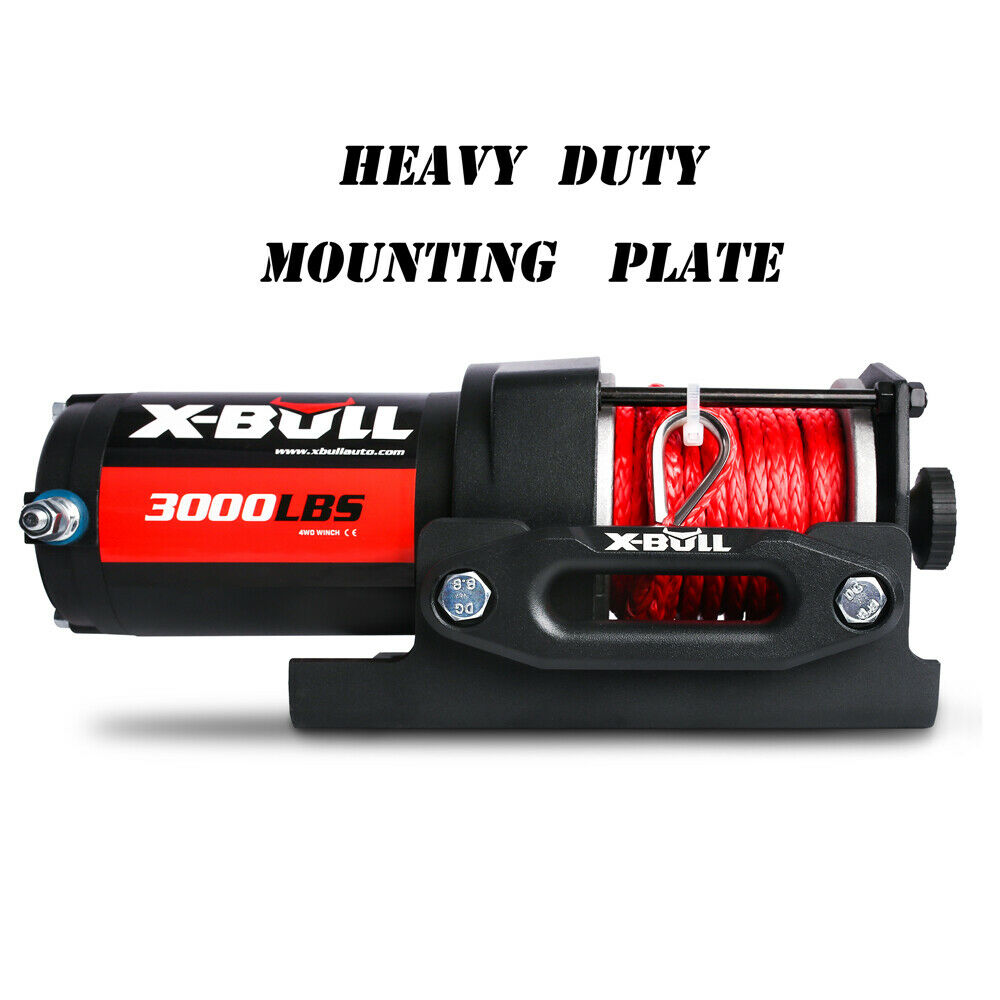 X-BULL Electric Winch 12V Wireless 3000lbs/1360kg Synthetic Rope BOAT ATV 4WD - MarKay Outdoors