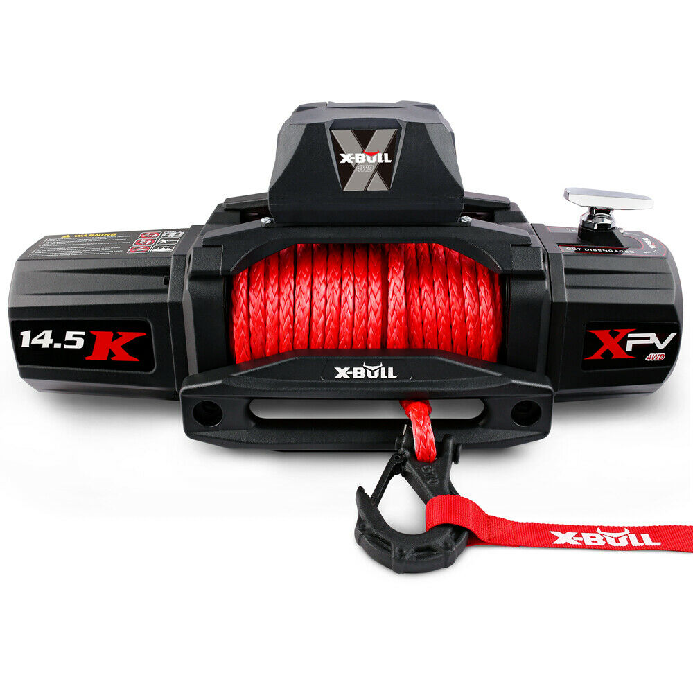 X-BULL Electric Winch 12V Synthetic Rope Wireless 14500LB Remote 4X4 4WD Boat - MarKay Outdoors