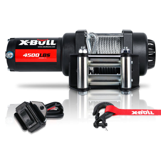 X-BULL Electric Winch 4500LBS/2041KG Steel Cable Wireless Remote Boat ATV 4WD - MarKay Outdoors