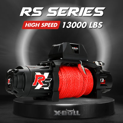 X-BULL Electric Winch 13000LBS 12V Synthetic Rope 28M Wireless Offroad 4WD 4x4 - MarKay Outdoors