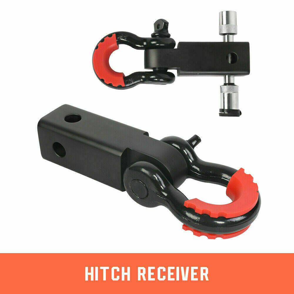 X-BULL Winch Recovery Kit 11PCS 4WD 4x4 Pack Off Road Snatch Strap Essential - MarKay Outdoors