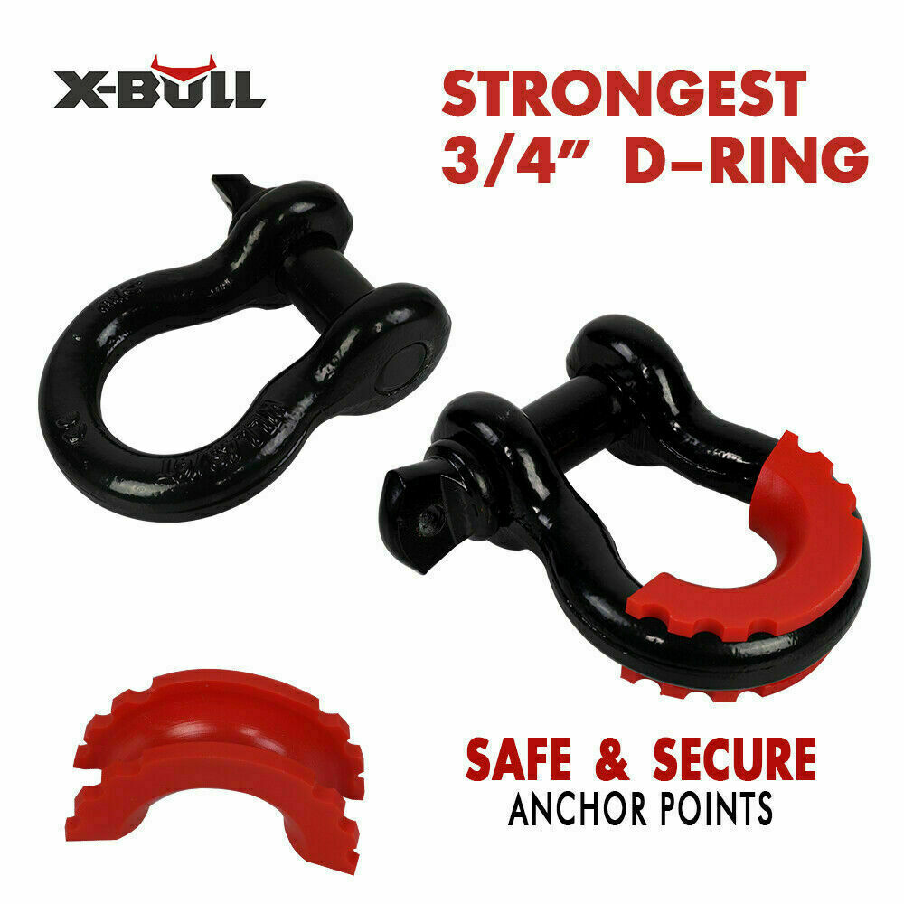 X-BULL Winch Recovery Kit 11PCS 4WD 4x4 Pack Off Road Snatch Strap Essential - MarKay Outdoors