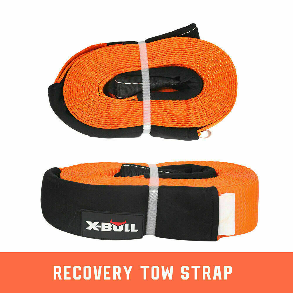 X-BULL Winch Recovery Kit 11PCS 4WD 4x4 Pack Off Road Snatch Strap Essential - MarKay Outdoors