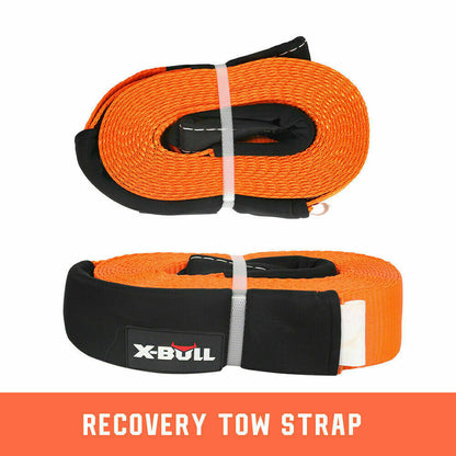 X-BULL Winch Recovery Kit 11PCS 4WD 4x4 Pack Off Road Snatch Strap Essential - MarKay Outdoors