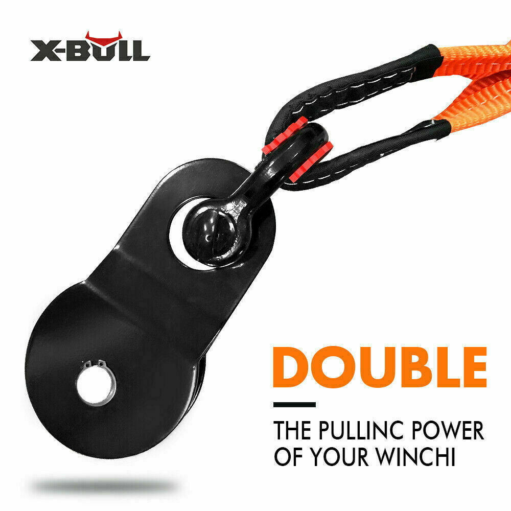 X-BULL Winch Recovery Kit 11PCS 4WD 4x4 Pack Off Road Snatch Strap Essential - MarKay Outdoors