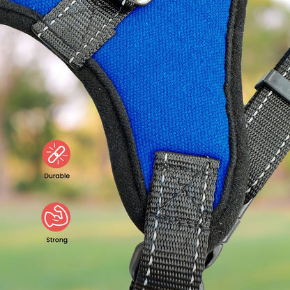 FLOOFI Dog Harness XL Size (Blue) FI-PC-159-XL