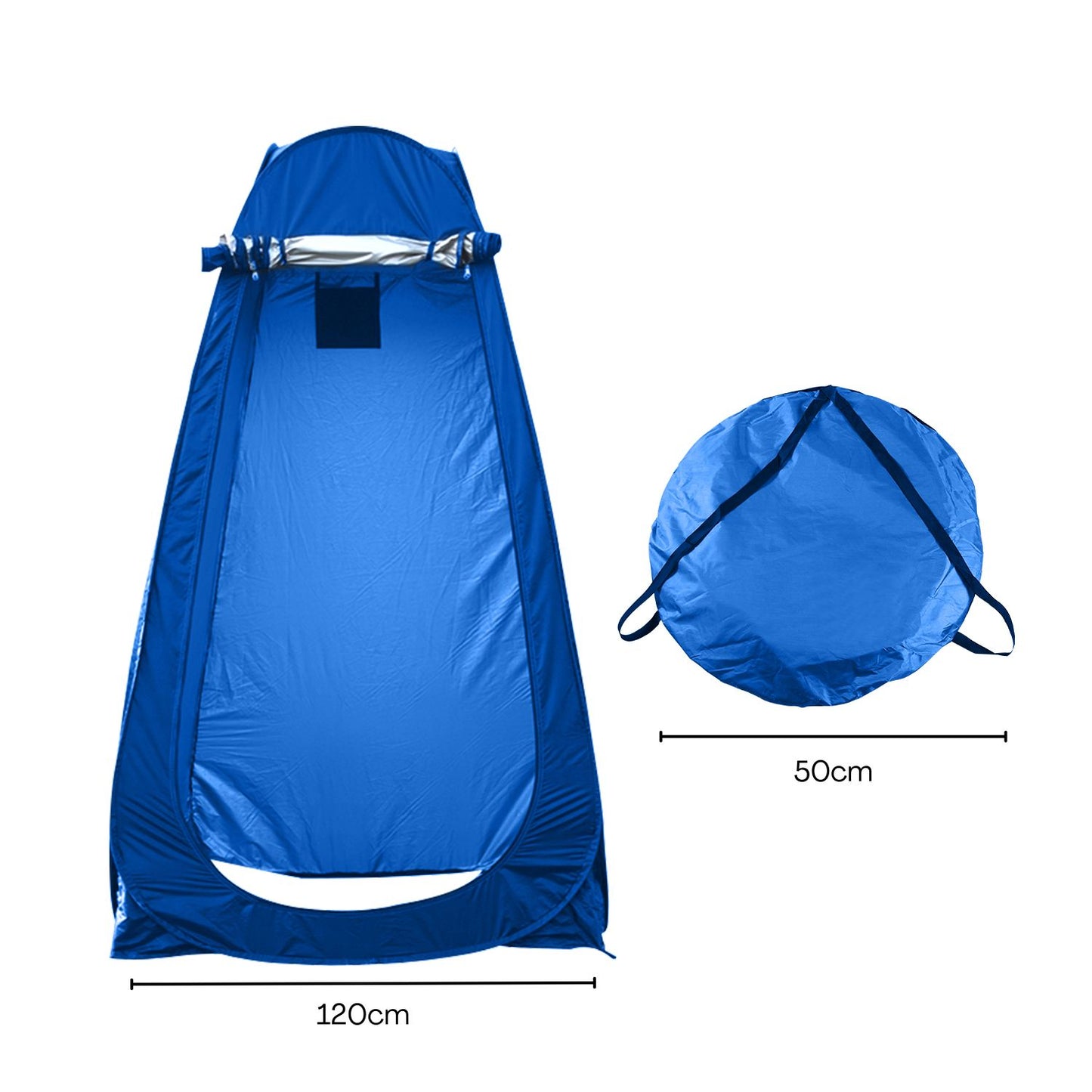 KILIROO Shower Tent with 2 window (Dark Blue)