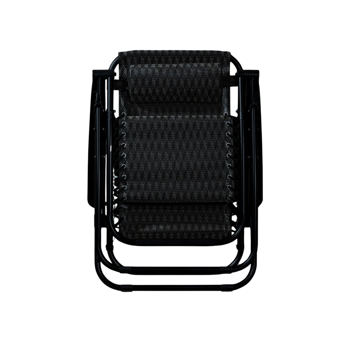 KILIROO Folding Reclining Camping Chair With Breathable Mesh (Black) KR-FC-105-QL