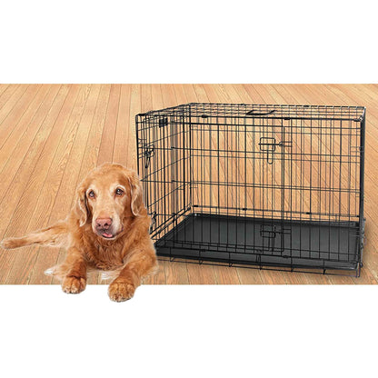 Dog Wire Crate Small - Portable Collapsible Travel Kennel - Pet Puppy Cage - MarKay Outdoors