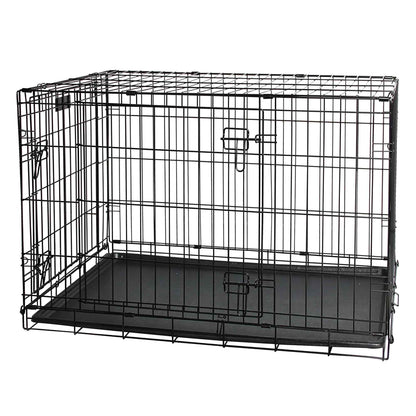 Dog Wire Crate Small - Portable Collapsible Travel Kennel - Pet Puppy Cage - MarKay Outdoors