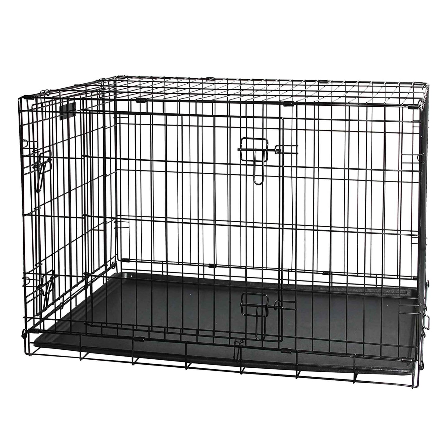 Dog Wire Crate Medium - Portable Collapsible Travel Kennel - Pet Puppy Cage - MarKay Outdoors