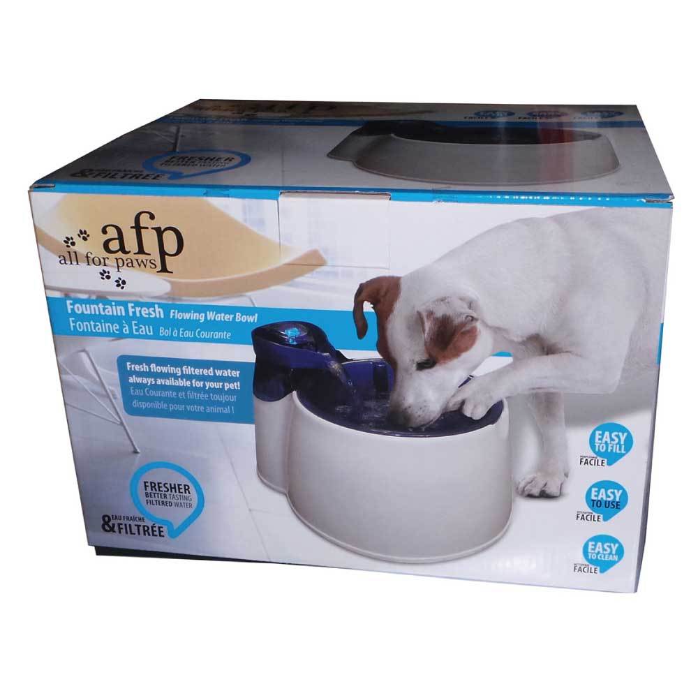 2L Fountain Fresh Pet Water Filter Bowl - Interactive Dog Cat Purifier