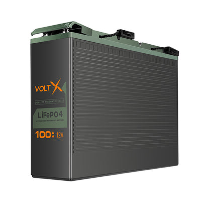 VoltX 12V Lithium Battery 100Ah Slim - MarKay Outdoors