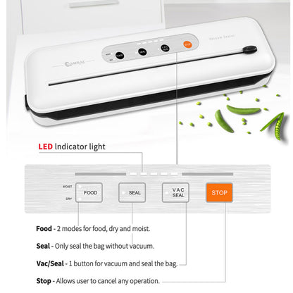 SANSAI 110W White Vacuum Food Sealer Sous Vide - MarKay Outdoors