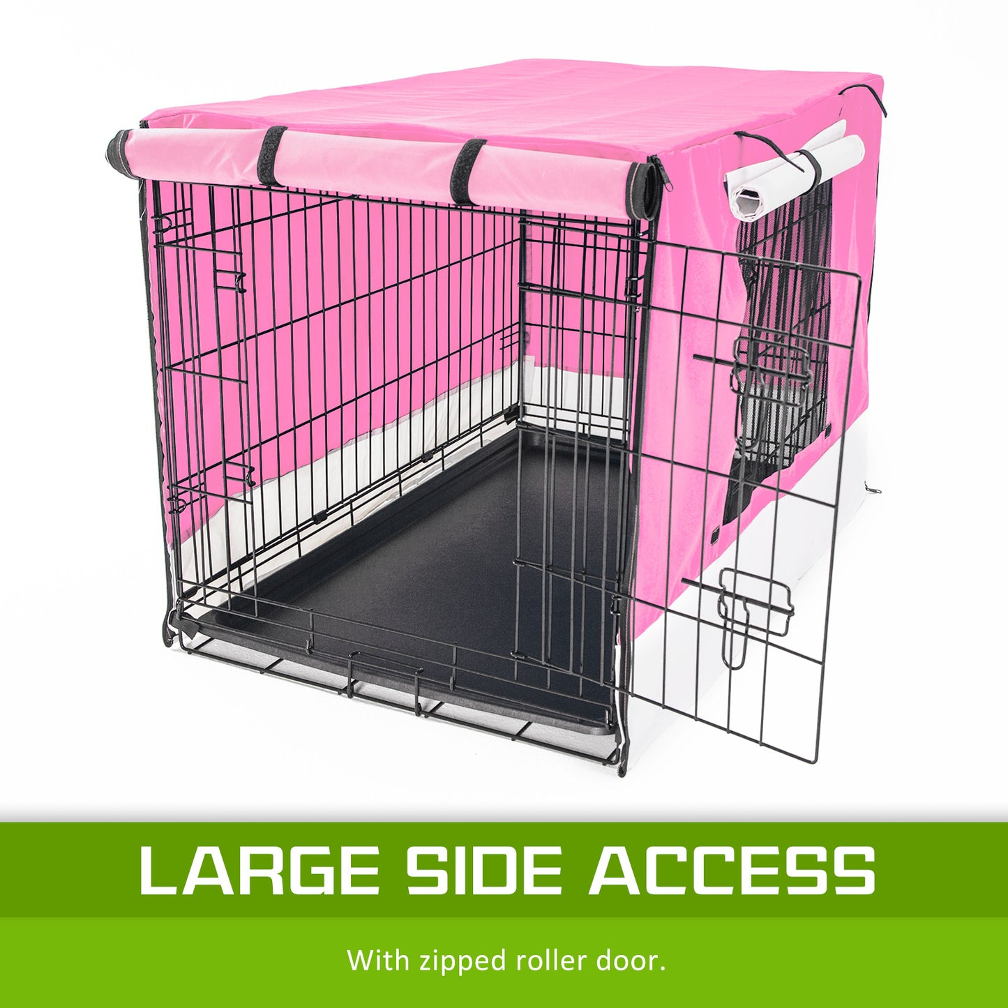 Paw Mate Pink Cage Cover Enclosure for Wire Dog Cage Crate 36in - MarKay Outdoors