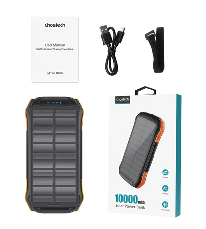 CHOETECH B657 20000mAh Solar Power Bank - MarKay Outdoors