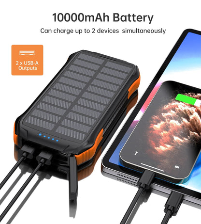 CHOETECH B659 10000mAh Solar Power Bank - MarKay Outdoors