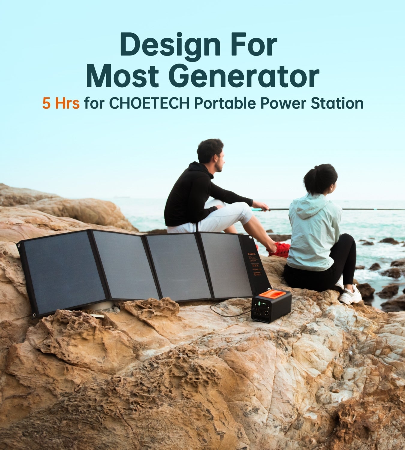 CHOETECH SC008 120W Foldable Solar Charger - MarKay Outdoors