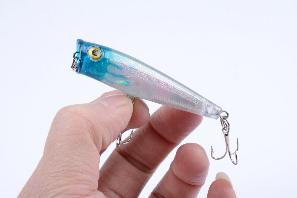 8X 6.5cm Popper Poppers Fishing Lure Lures Surface Tackle Fresh Saltwater