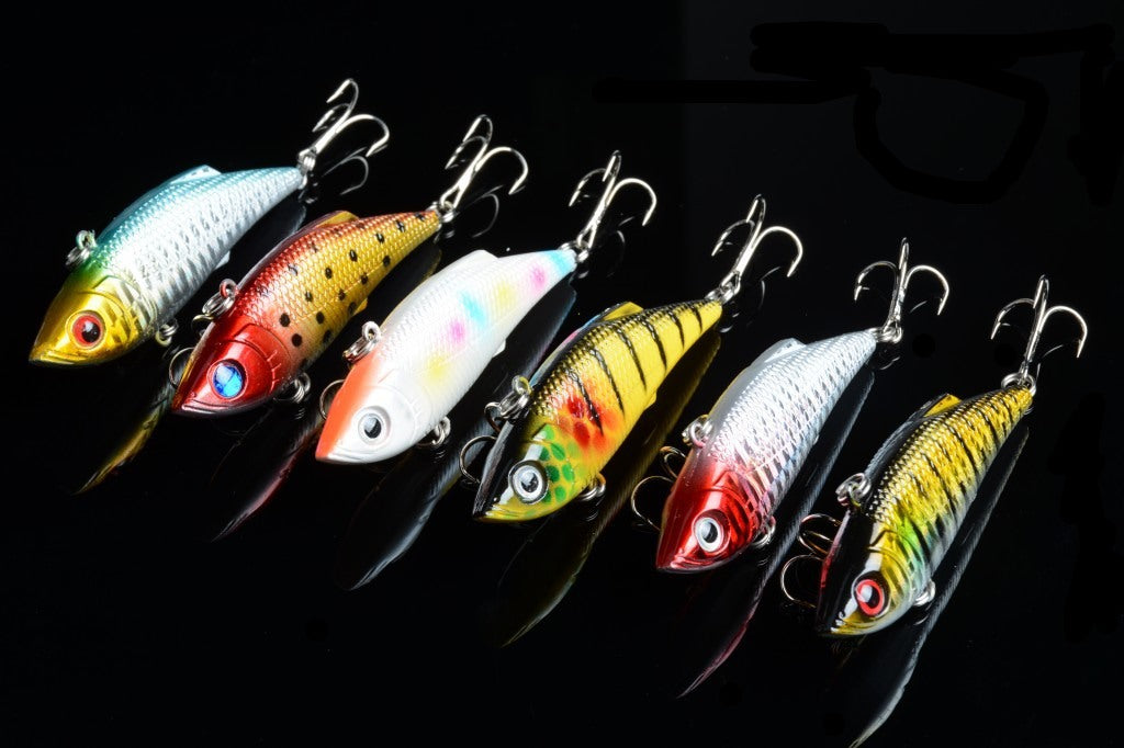 6x 8cm Vib Bait Fishing Lure Lures Hook Tackle Saltwater