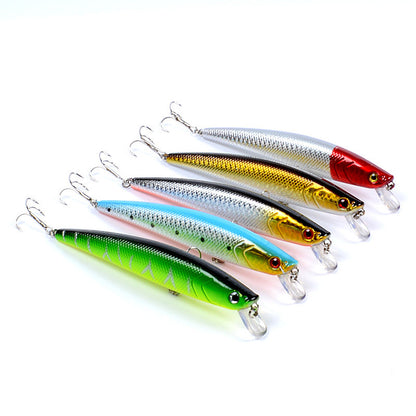 5x Popper Minnow 13cm Fishing Lure Lures Surface Tackle Fresh Saltwater - MarKay Outdoors