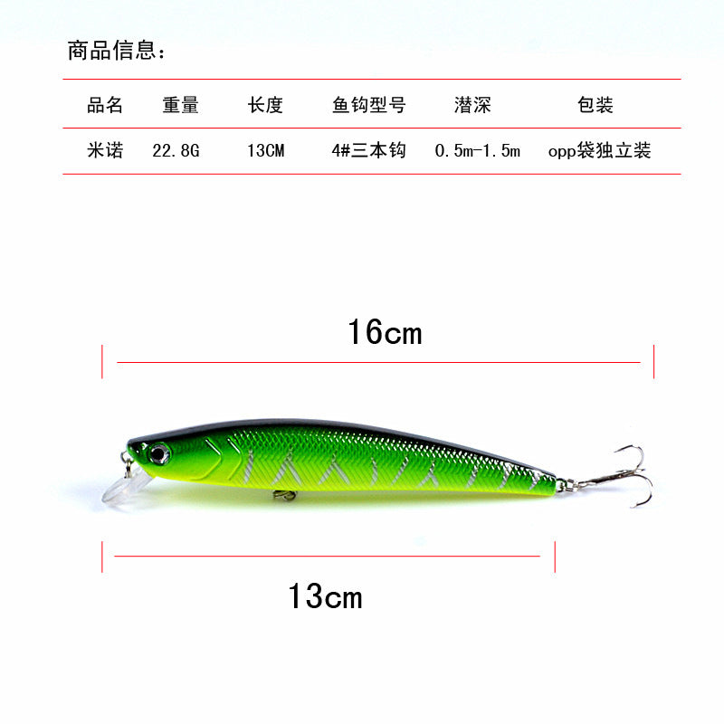 5x Popper Minnow 13cm Fishing Lure Lures Surface Tackle Fresh Saltwater - MarKay Outdoors