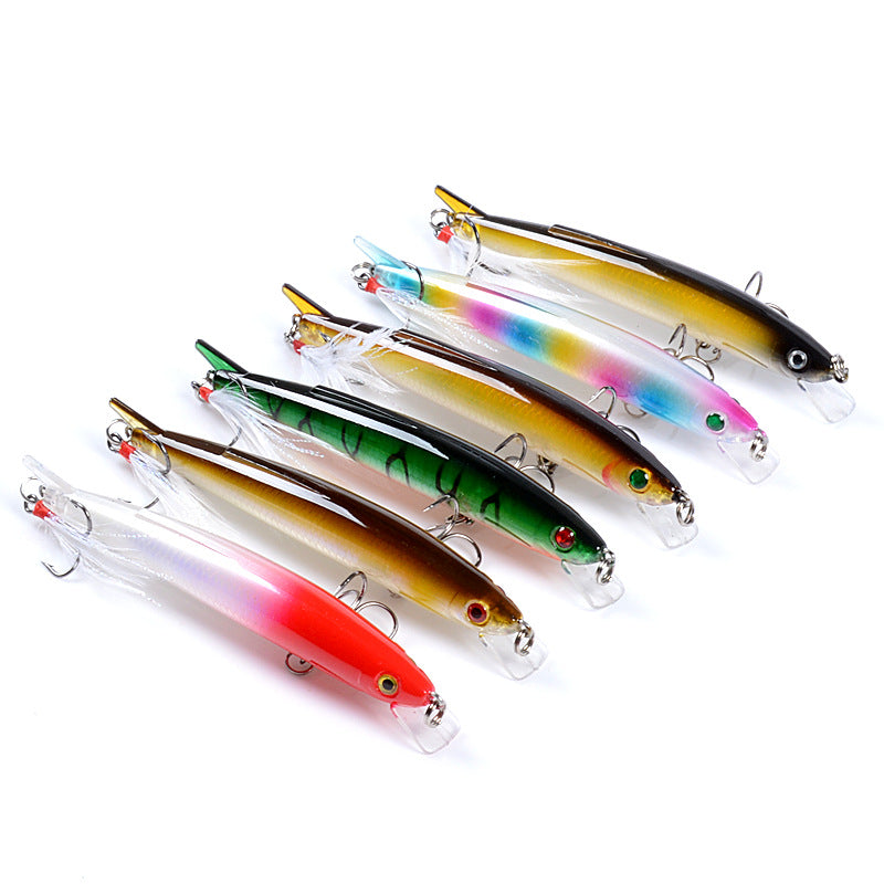 6x Popper Minnow 11.7cm Fishing Lure Lures Surface Tackle Fresh Saltwater - MarKay Outdoors