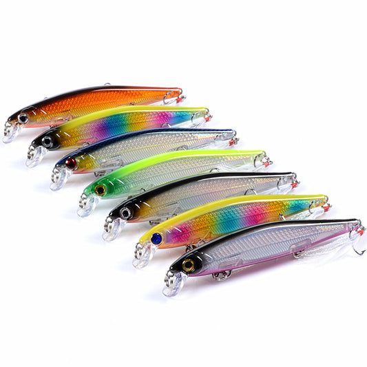 7x Popper Minnow 11cm Fishing Lure Lures Surface Tackle Fresh Saltwater - MarKay Outdoors