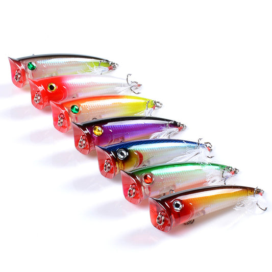 7x Popper Minnow 7.8cm Fishing Lure Lures Surface Tackle Fresh Saltwater